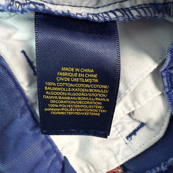 Polo‎ Ralph Lauren Kids Shorts 2 Pack Blue Nautical Flag Green Chino Size 6 - Picture 5 of 9